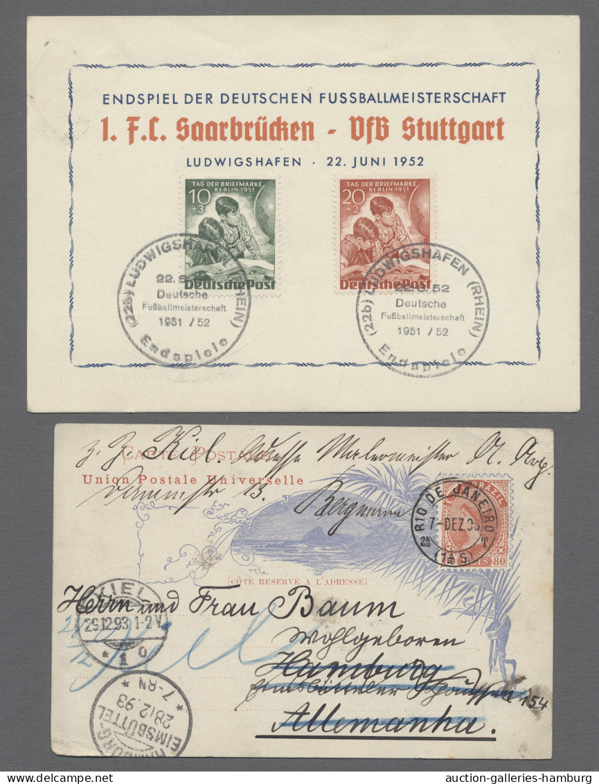 Cover/FDC/GA World Wide: 1889-1964, Partie Von 46 Belegen Mit U.a. Deutschland, Europa, 2 Alt - Colecciones (sin álbumes)