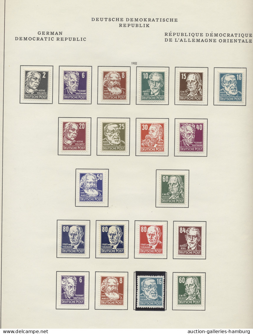 **/*/o/Brf. Deutschland: 1850-1976, bessere Sammlung in 3 Vordruckalben mit u.a. Altdeutschl