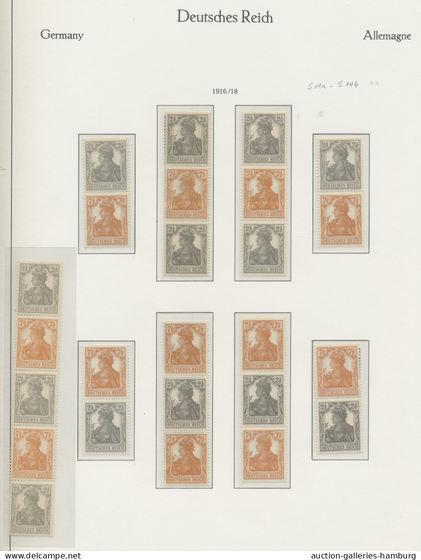 */** Deutsches Reich - Zusammendrucke: 1913/1922 Ca. Sehr Interessante Sammlung Germa - Se-Tenant