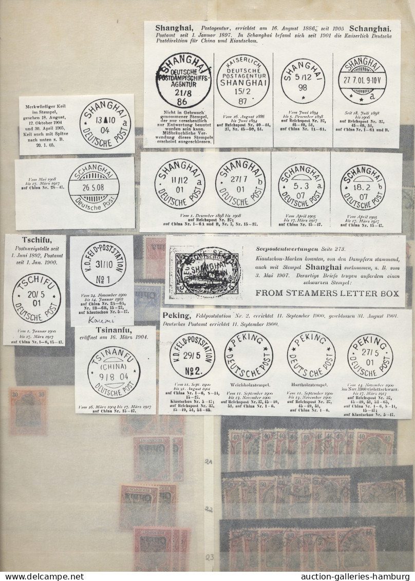 O/*/**/GA/Brf./Briefstück Deutsche Auslandspostämter + Kolonien: 1898-1919, DEUTSCHE POST IN CHINA / KIAUT - Autres & Non Classés