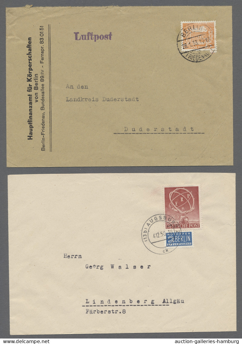 Brf. Berlin: 1948/83, Schöne Partie Von 41 Belegen überwiegend Bis 1960, Dabei Einzel - Lettres & Documents