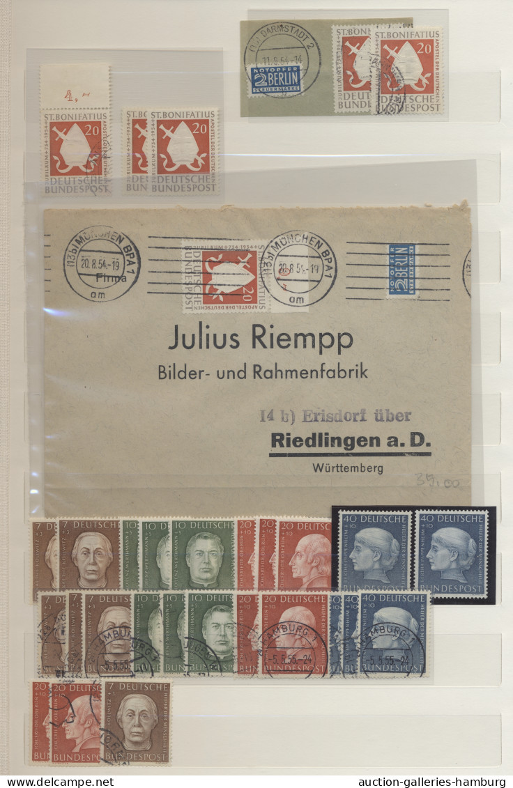 */**/o/Brf. Bundesrepublik Deutschland: 1949/1964 Ca., Partie Ungebraucht, Postfrisch, Geste - Collections