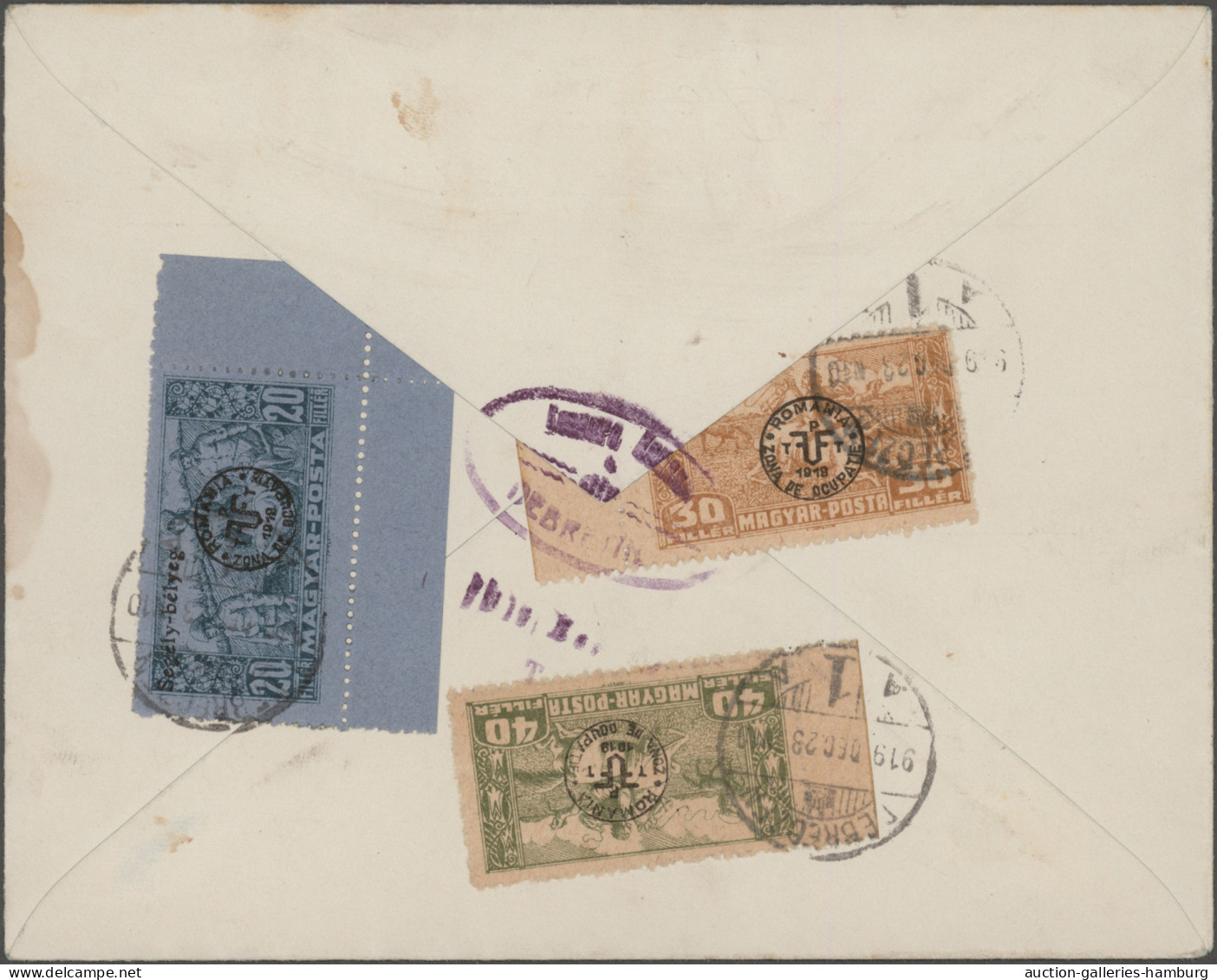 Cover Hungary: 1919/1920, collection of 66 covers/cards showing a lovely range of inte