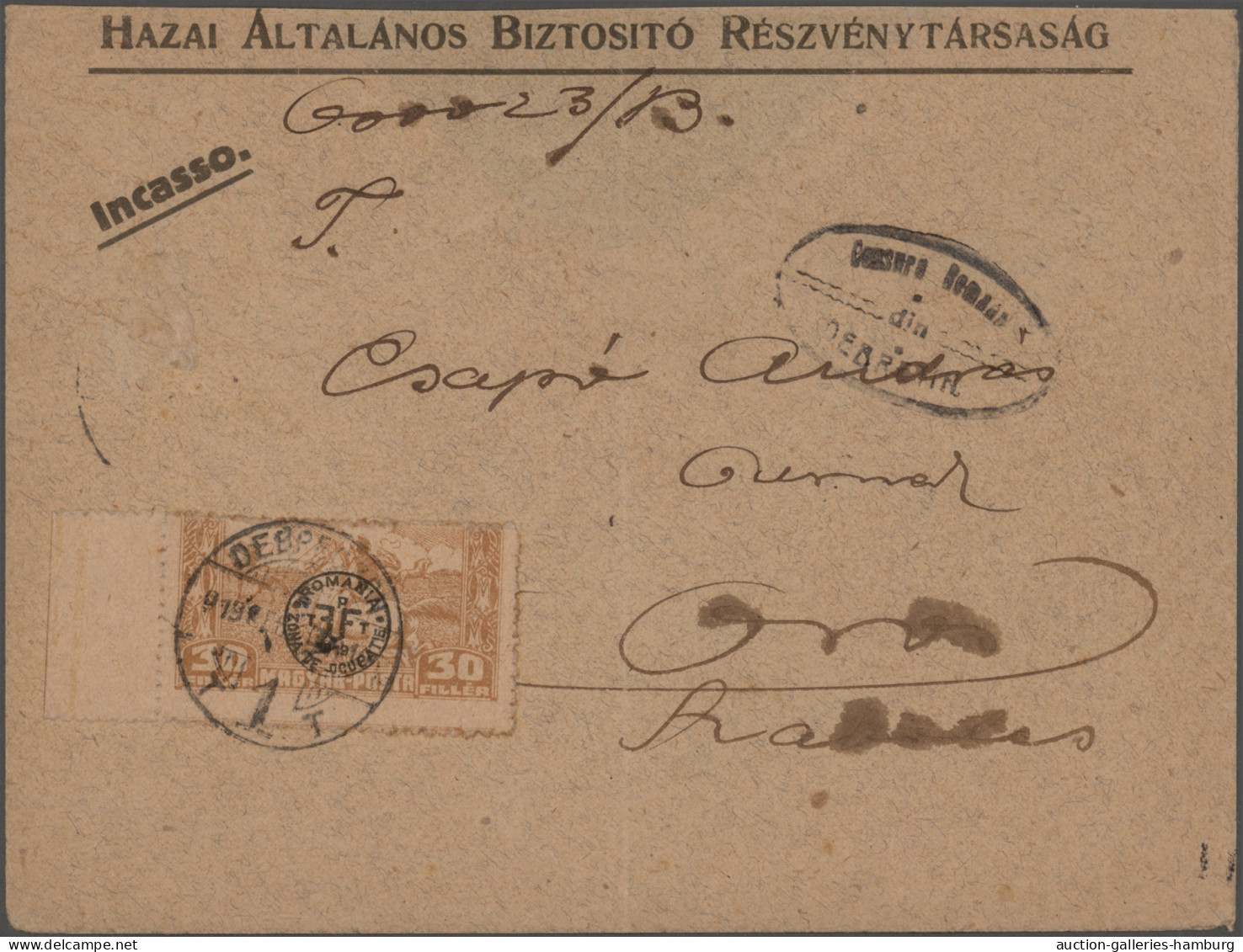Cover Hungary: 1919/1920, collection of 66 covers/cards showing a lovely range of inte