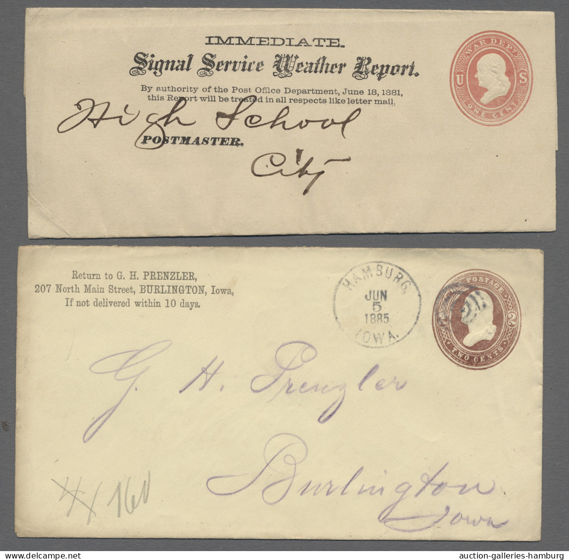 GA United States - Postal Stationary: 1871-1953 (ca.), Partie Von Etwa 430 Gebrauch - Autres & Non Classés