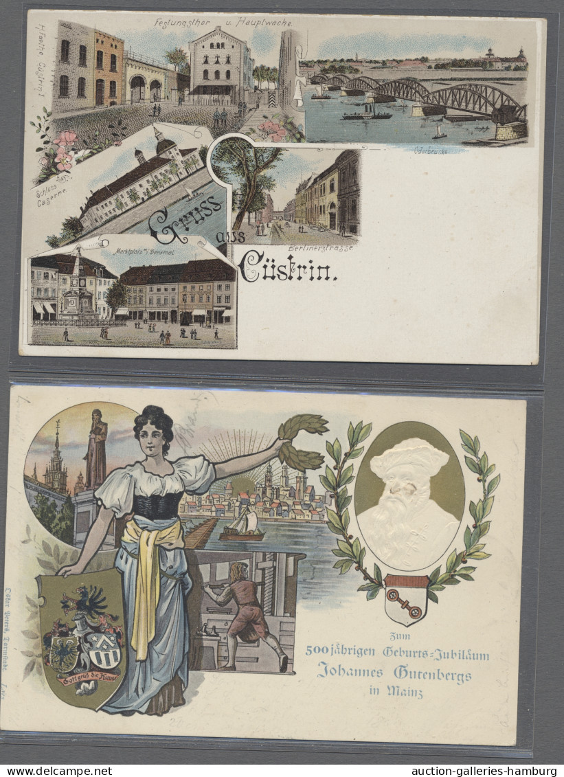 AK Ansichtskarten: Deutschland: 1897-1913, Partie Von Etwa 100 Ansichtskarten Mit ü - Otros & Sin Clasificación