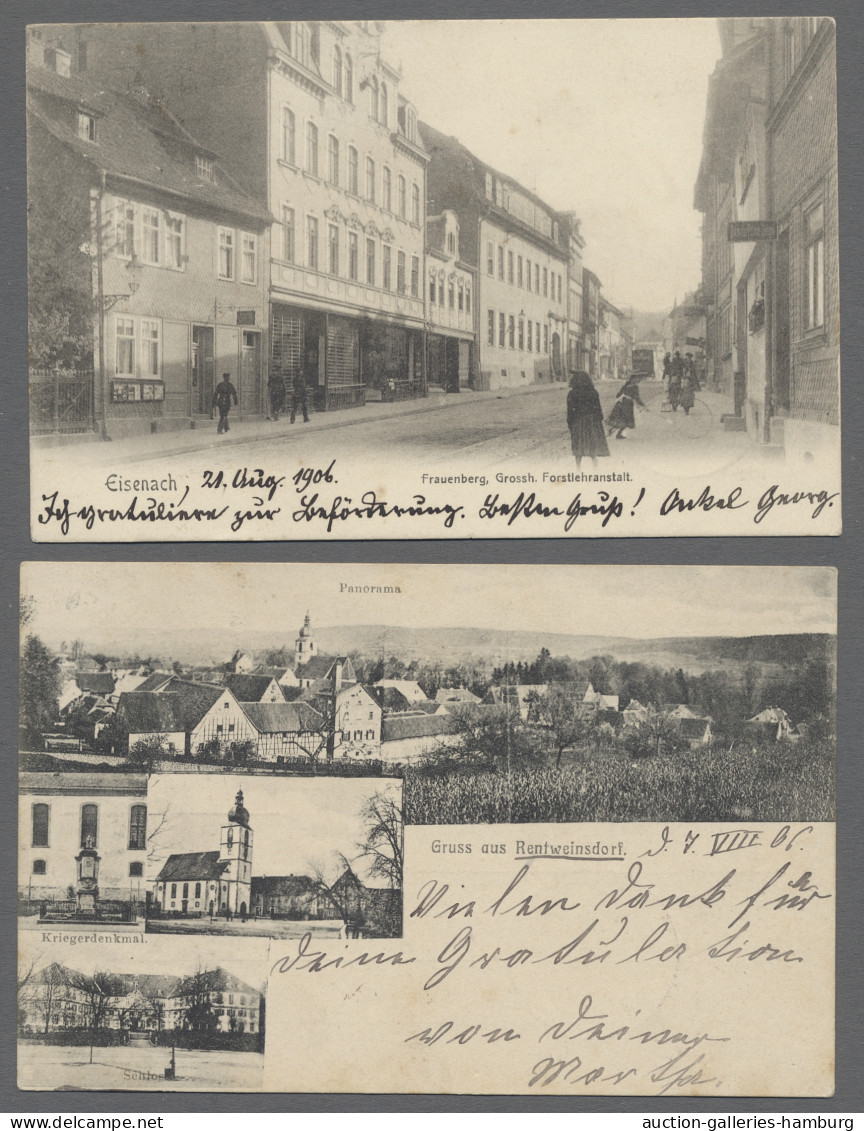 AK Ansichtskarten: Deutschland: 1905-1957, Partie Von Etwa 80 Ansichtskarten Aus Ga - Otros & Sin Clasificación