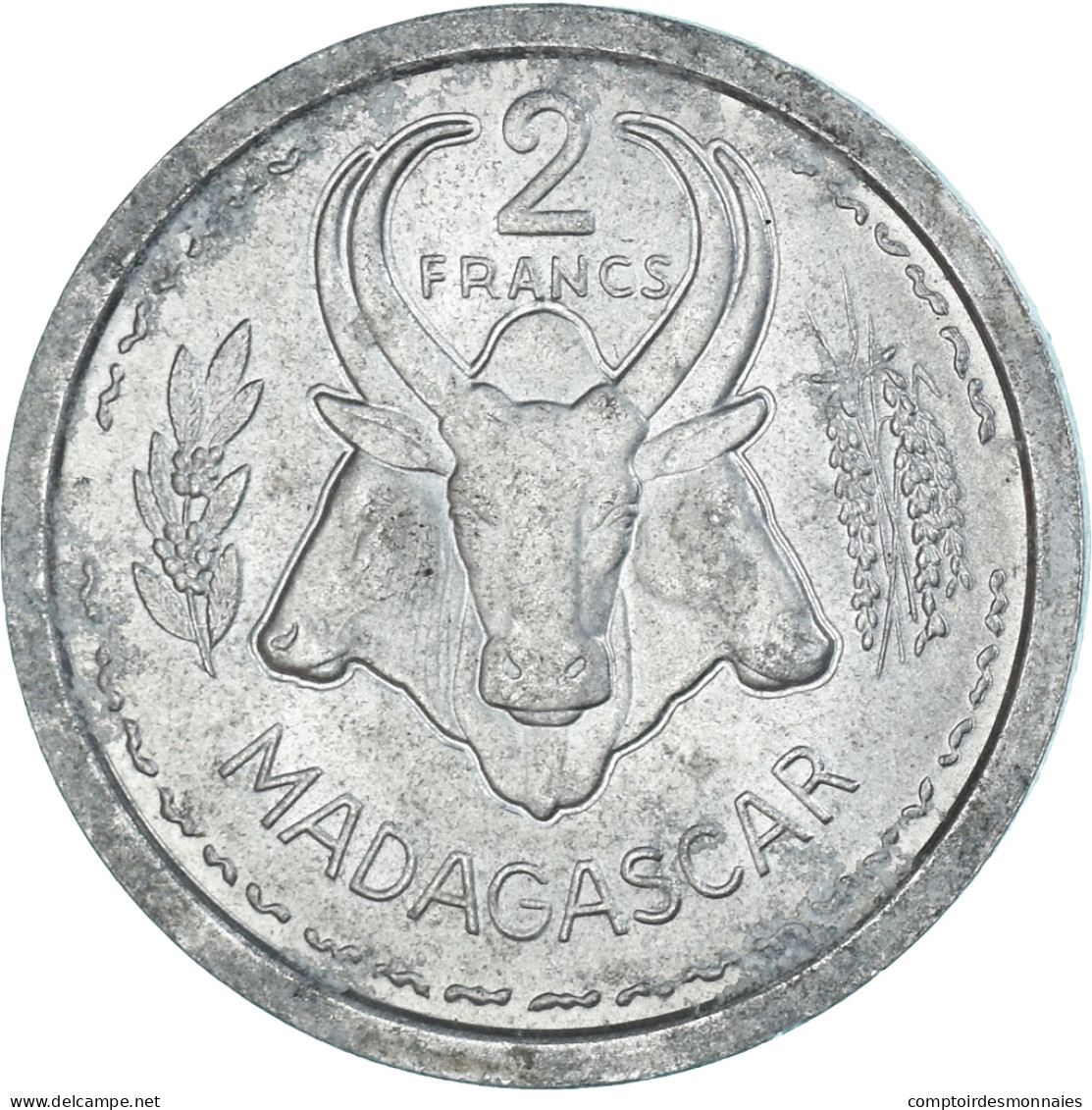 Monnaie, Madagascar, 2 Francs, 1948 - Madagaskar