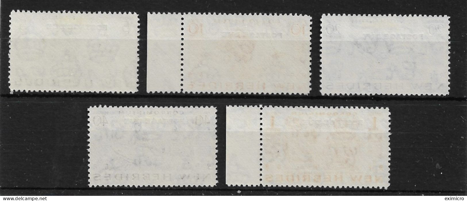 NEW HEBRIDES 1953 POSTAGE DUE SET SG D11/D15 UNMOUNTED MINT/VERY LIGHTLY MOUNTED MINT Cat £30 - Used Stamps