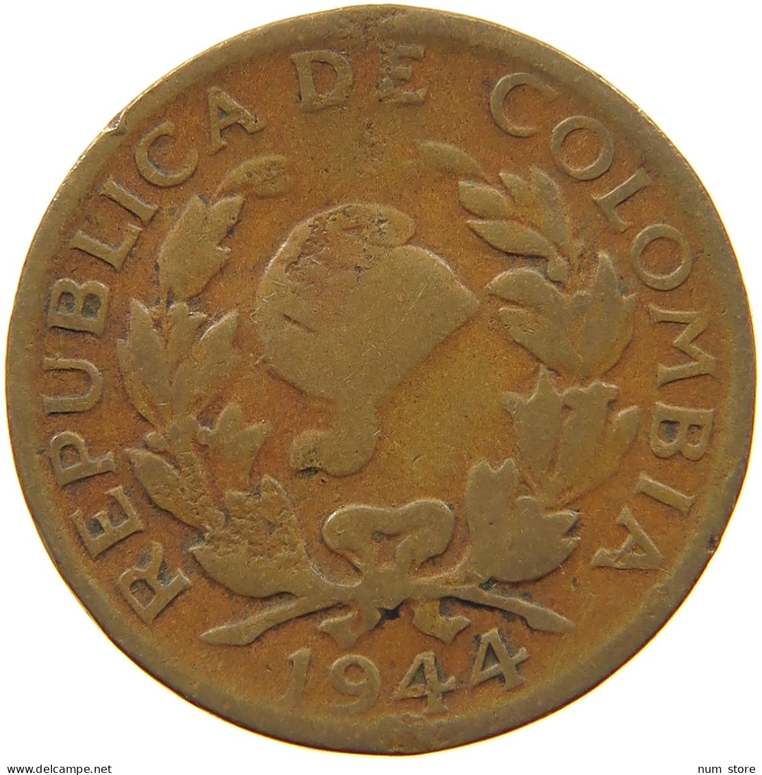 COLOMBIA 5 CENTAVOS 1944 #s055 0141 - Kolumbien