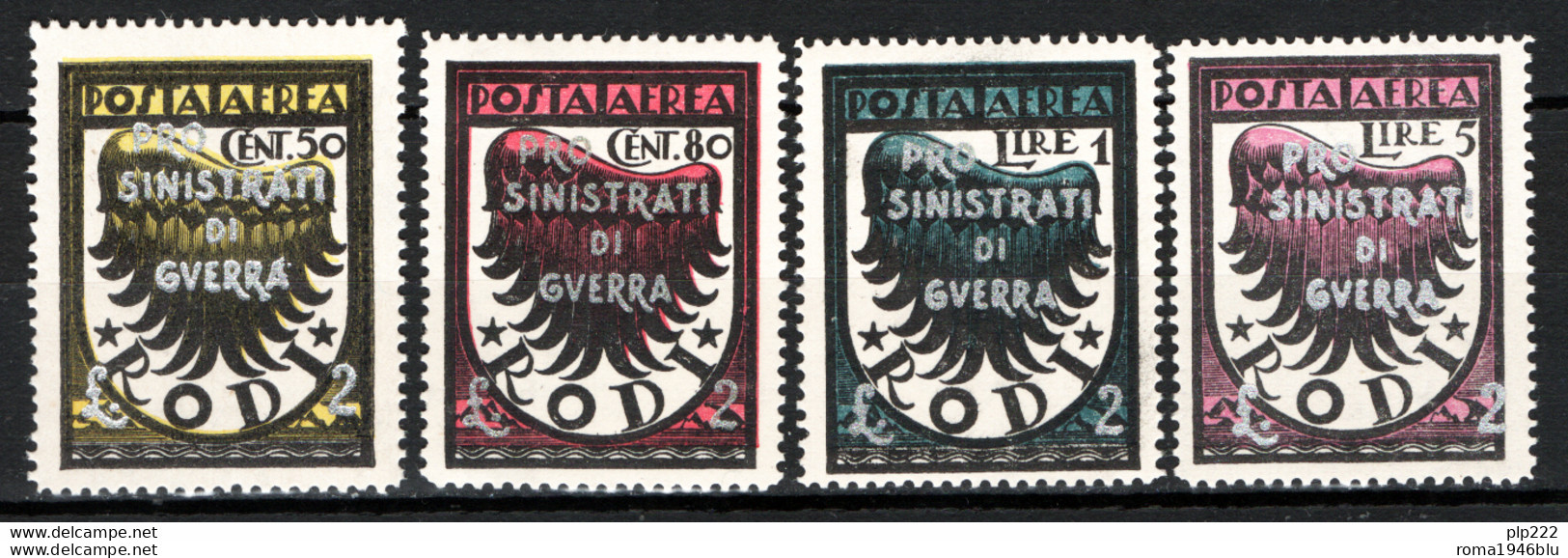 Egeo 1944 Sass.A56/59 **/MNH VF - Ägäis (Dt. Bes.)