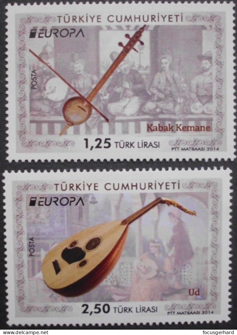 Türkei       Europa   Cept   Musikinstrumente    2014 ** - 2014