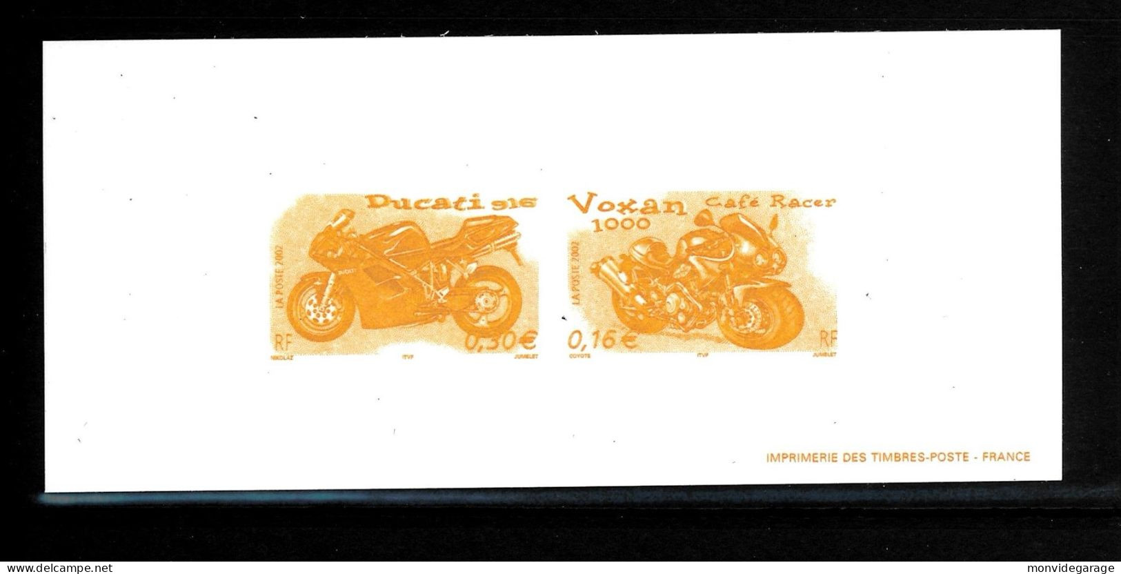 Epreuve de luxe Préoblitéré de l'imprimerie des timbres poste