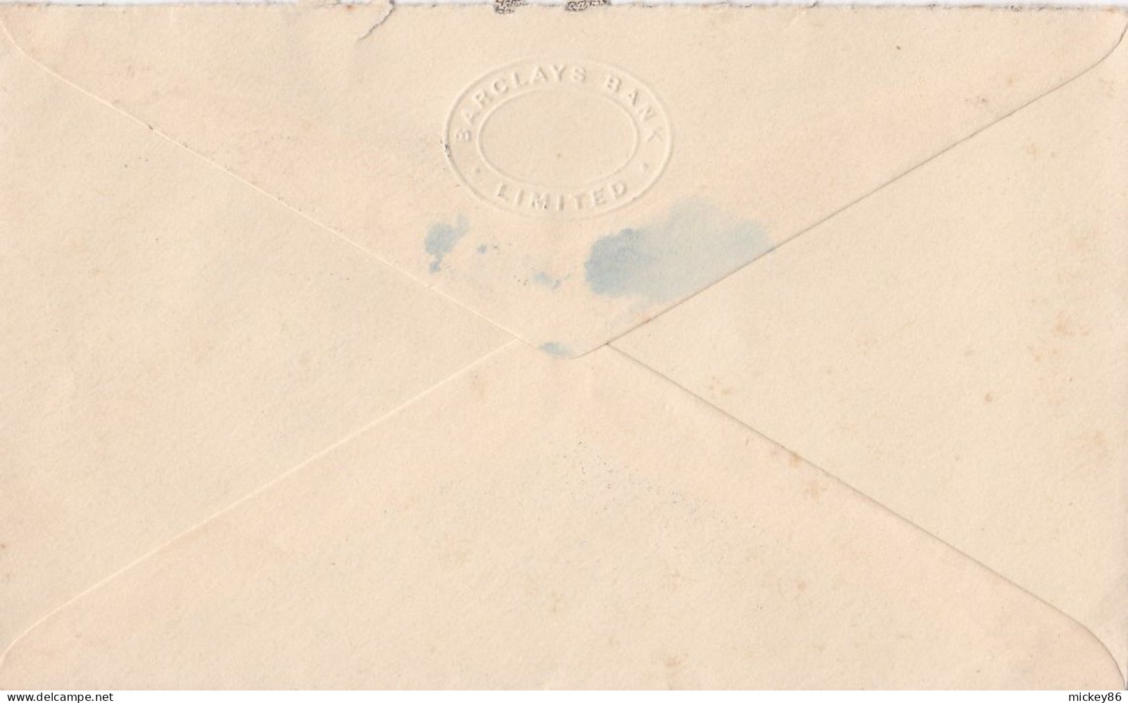 G-B--1950--lettre De LONDON  Pour Soissons-02 (France)---timbre Perforé BBK Seul Sur Lettre  , Cachet  Date  13-3-1950-- - Covers & Documents