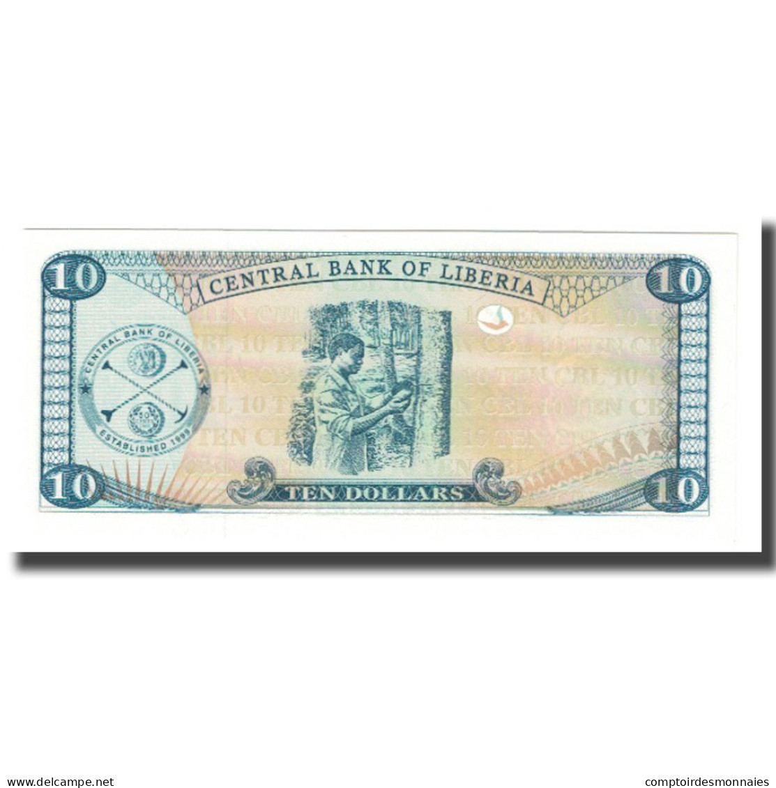 Billet, Liberia, 10 Dollars, 2008, KM:27d, NEUF - Liberia