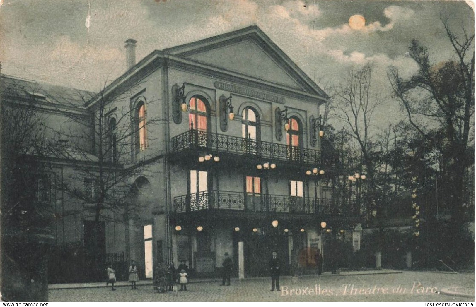 BELGIQUE - Bruxelles - Théâtre Du Parc - Colorisé - Carte Postale - Brüssel Bei Nacht