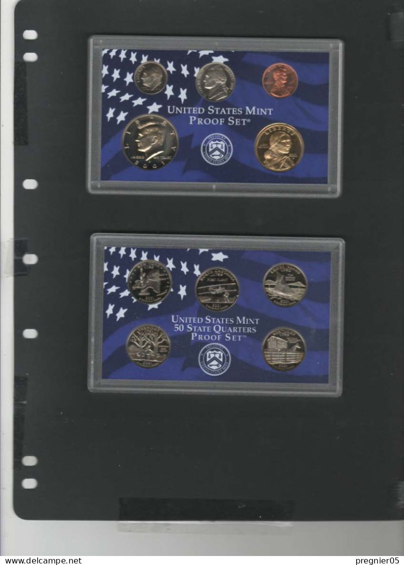 Baisse De Prix USA - 2 Coffrets Pièces Proof Set Série 2001 - Proof Sets