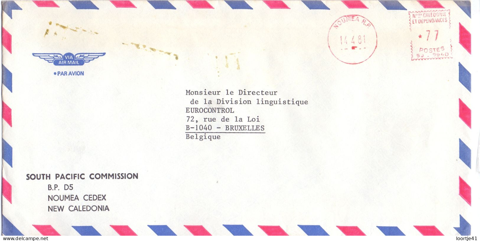 Omslag Enveloppe - South Pacific Commision - New Caledonia - 1971 - Entiers Postaux