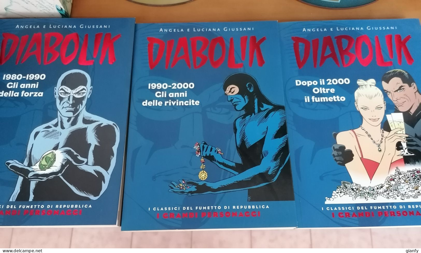 DIABOLIK GIUSSANI CLASSICI DEL FUMETTO REPUBBLICA 2006 1/5 COMPLETA - Diabolik