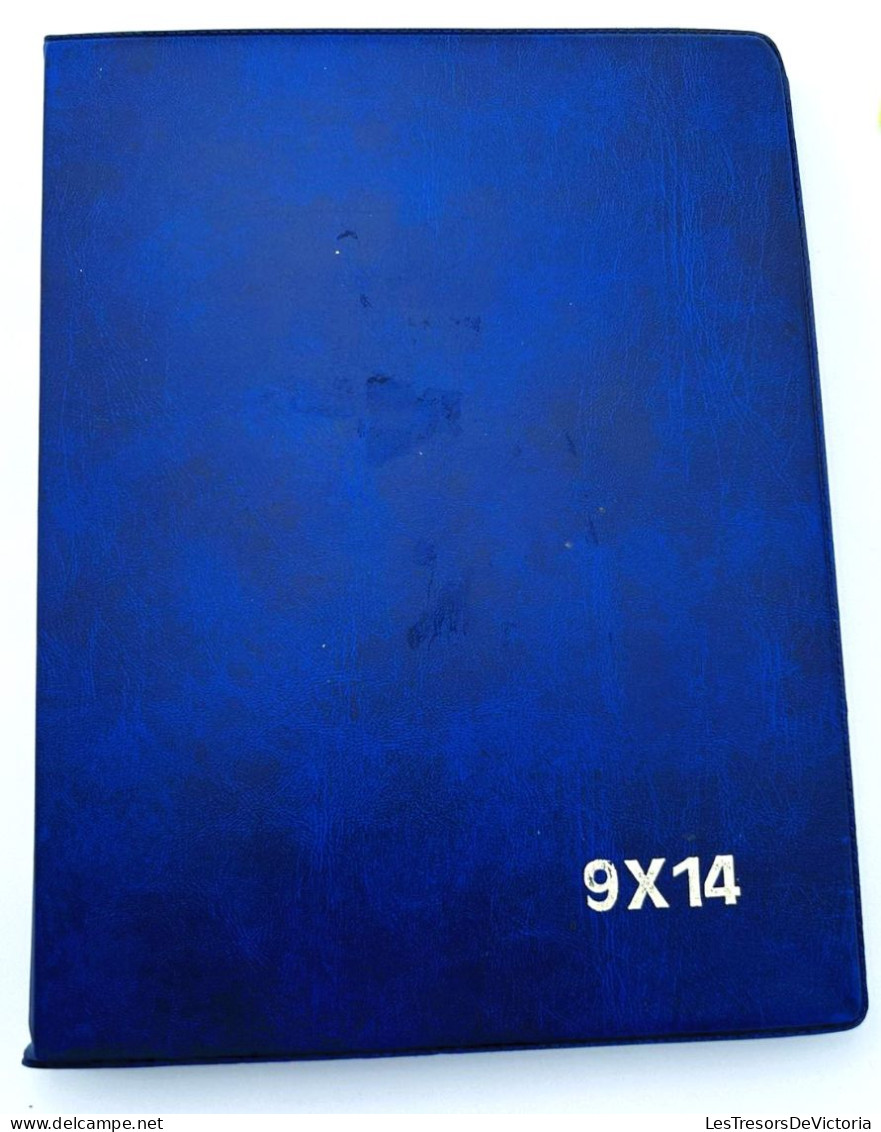 Album - 20 Pages De 2 Pochettes 9/14 - Dim : 18/23 Cm - Couleur Bleu - Albums, Binders & Pages