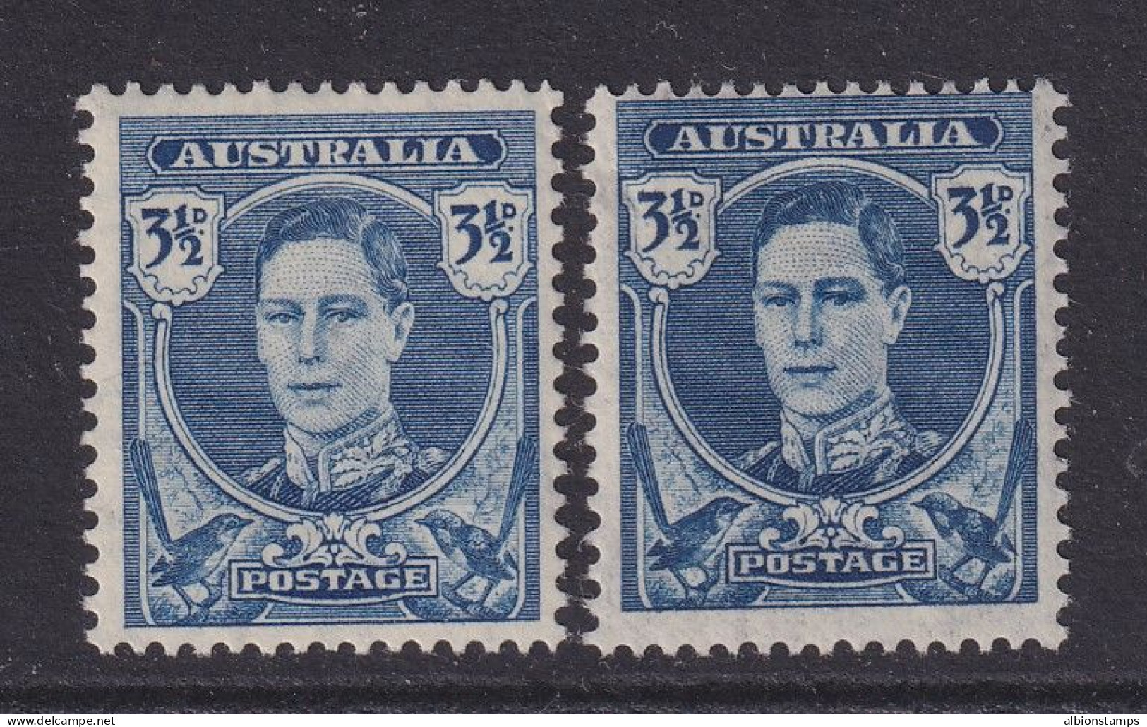 Australia, CW 39, 39b, MLH "Thin Paper" Variety - Nuevos