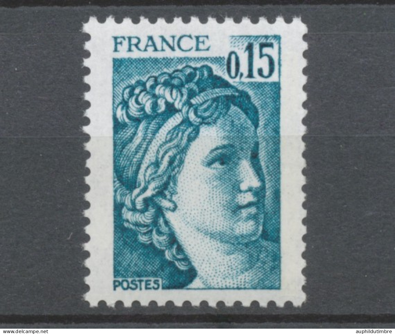 Type Sabine N°1966b 15c Vert-bleu Gomme Tropicale Y1966b - Neufs
