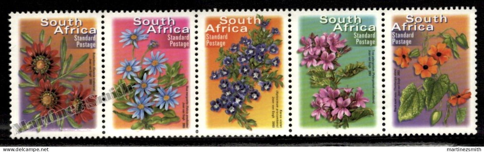 South Africa - Afrique Du Sud - Africa Sur 2001 Yvert  1159 - 63 -Definitive, Flowers - 2007 Reprint - MNH - Nuovi