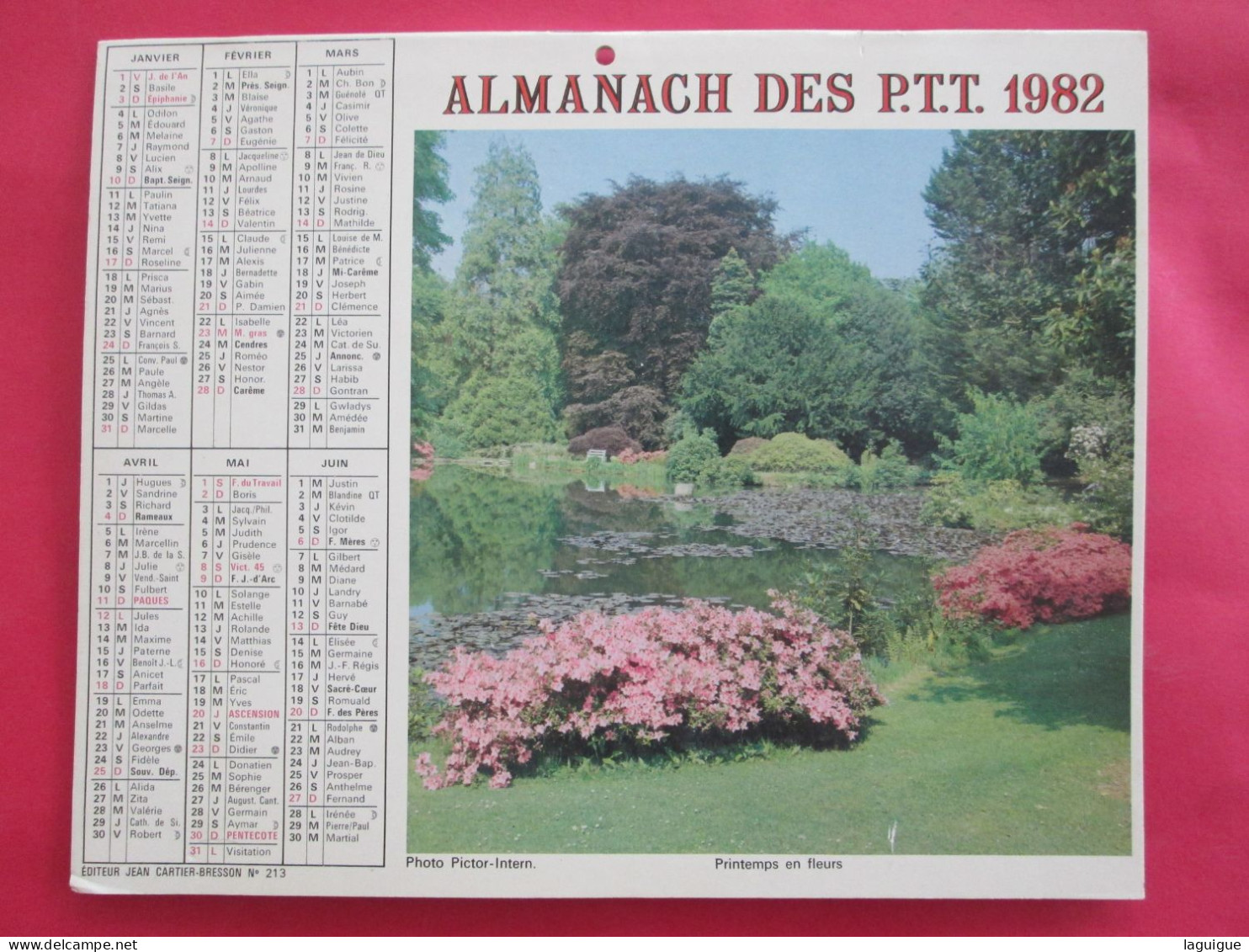 LOT DE 12 CALENDRIERS ALMANACHS De 1982 à 1994 FLEURS LAVIGNE OBERTHUR - Grand Format : 1981-90