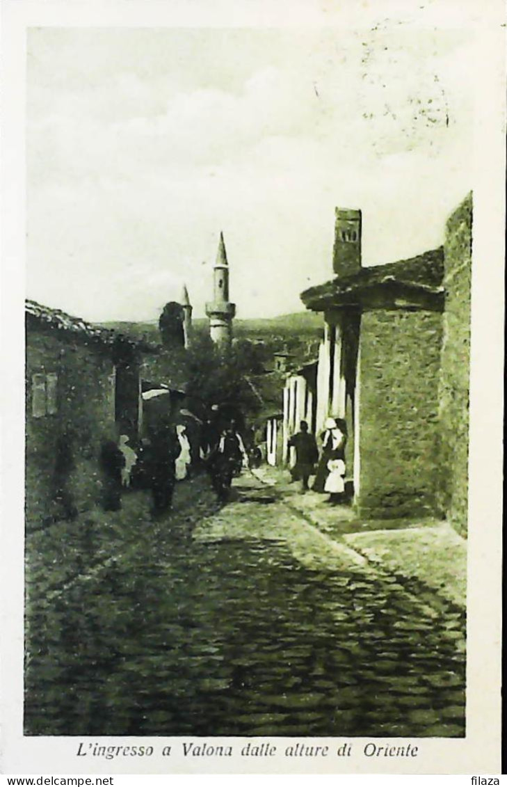 ITALIA / LEVANTE ALBANIA Da VALONA 1915 Cartolina - S5977 - Albania