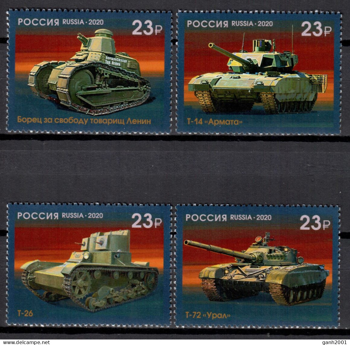 Russia 2020 Rusia / War Tanks MNH Tanques De Guerra / Cu18903  18-12 - Altri (Terra)