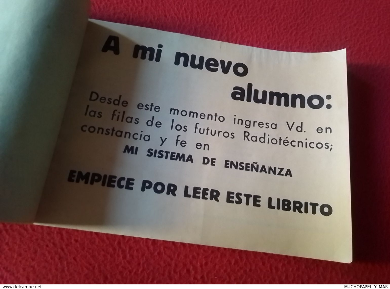 ANTIGUA REVISTA FASCÍCULO GUÍA LIBRITO O SIMIL LA ERA ELECTRÓNICA ESCUELA RADIO MAYMO RADIOELECTRICIDAD..VER FOTOS...... - Handwetenschappen