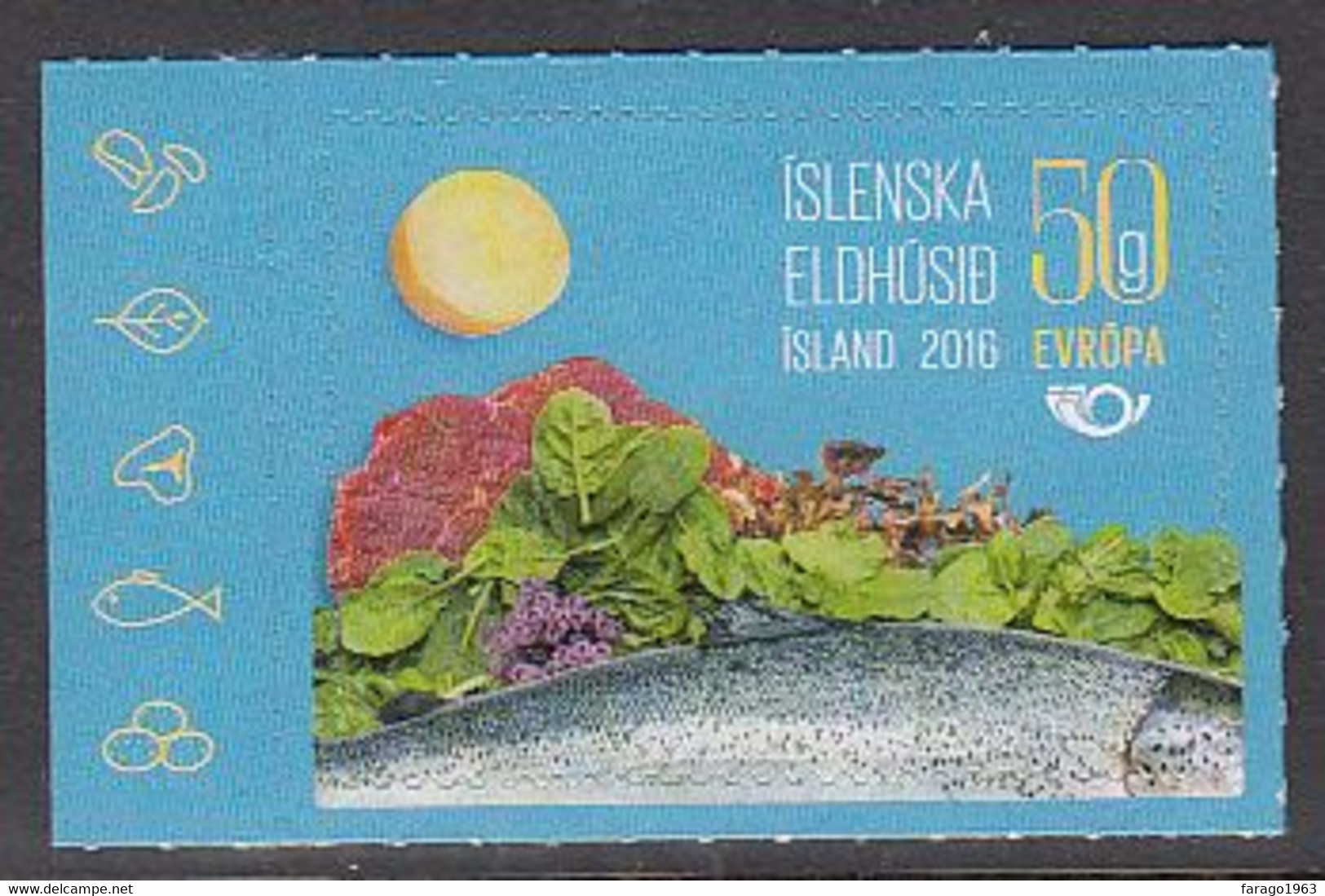 2016 Iceland Food Fish Vegetables Europa Complete Set Of 1 MNH - Nuovi