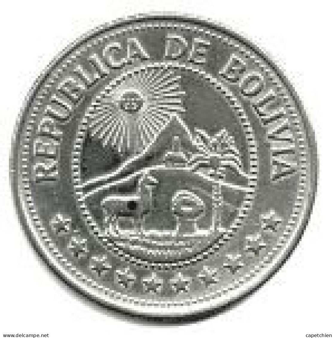 BOLIVIE / 5 PESOS BOLIVIANOS / 1976 / 8.43 G / 29 Mm - Bolivia