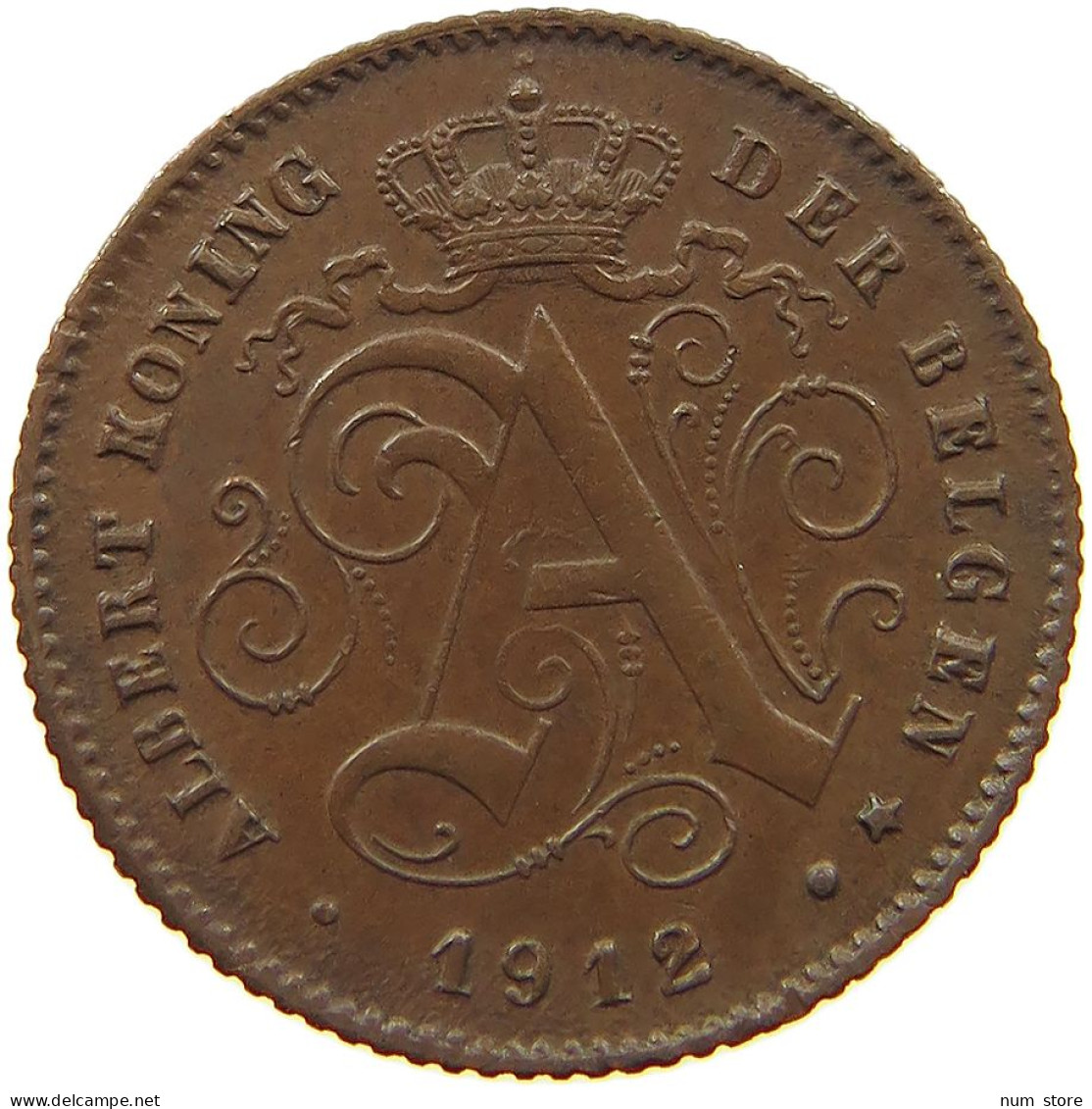 BELGIUM 1 CENTIME 1912 #c084 0271 - 1 Cent