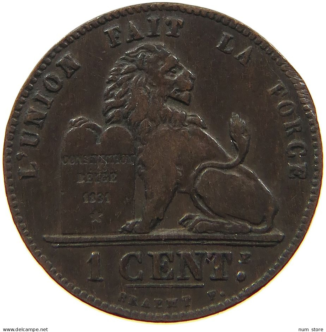 BELGIUM 1 CENTIME 1907 #s021 0237 - 1 Centime