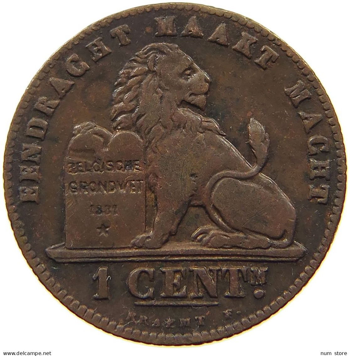 BELGIUM 1 CENTIME 1902 #a014 0553 - 1 Centime