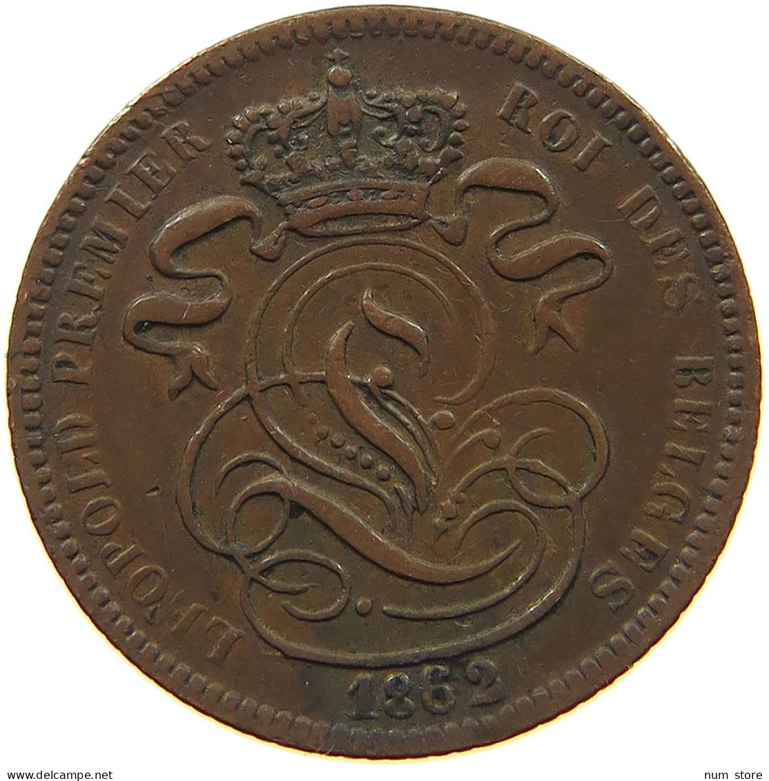 BELGIUM 1 CENTIME 1862 #a094 0103 - 1 Centime