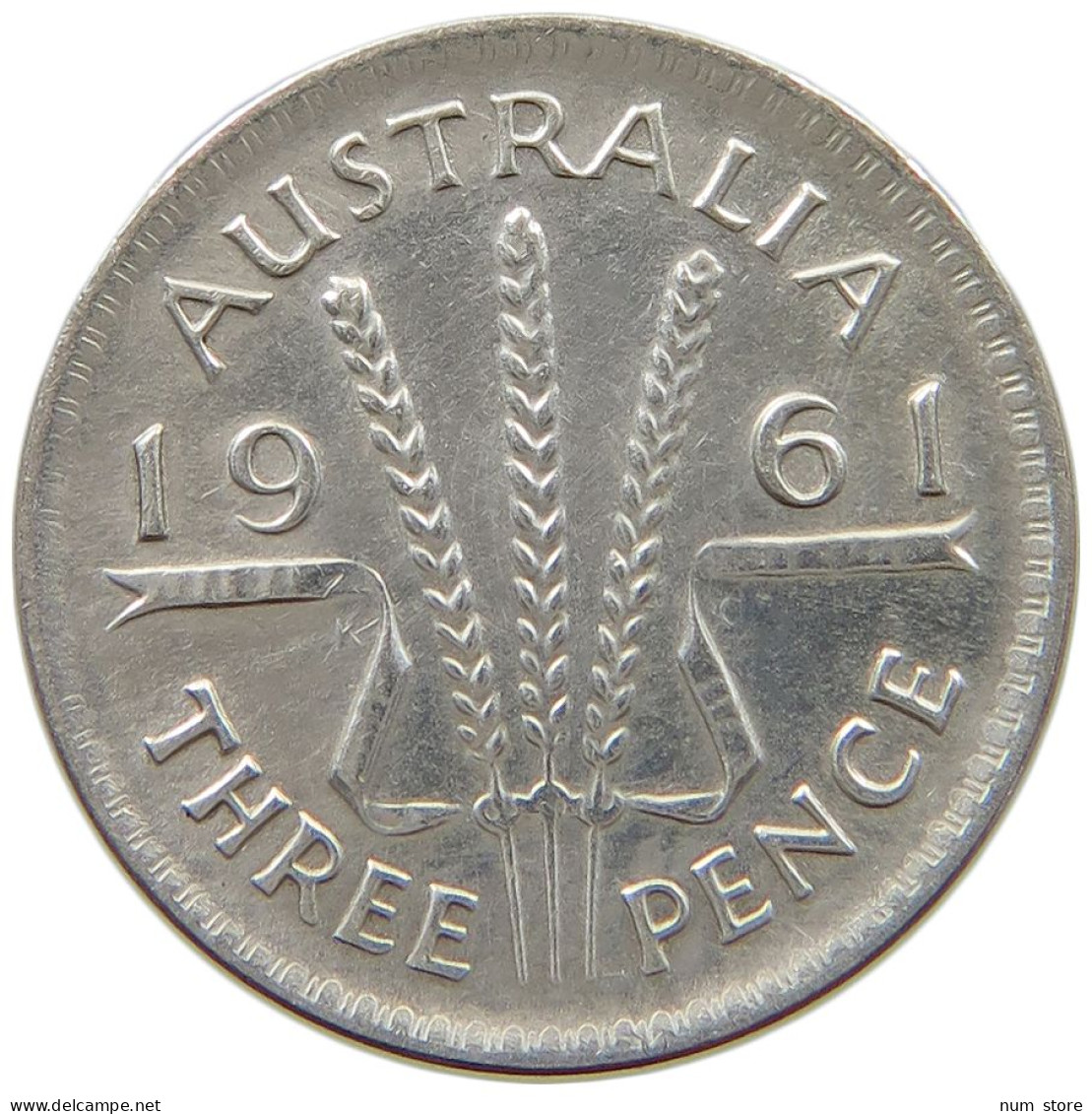 AUSTRALIA THREEPENCE 1961 #a069 0365 - Threepence