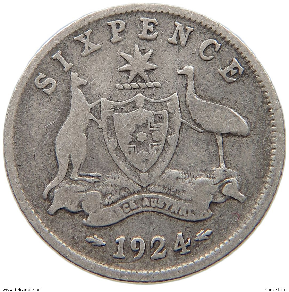 AUSTRALIA SIXPENCE 1924 #c004 0391 - Sixpence