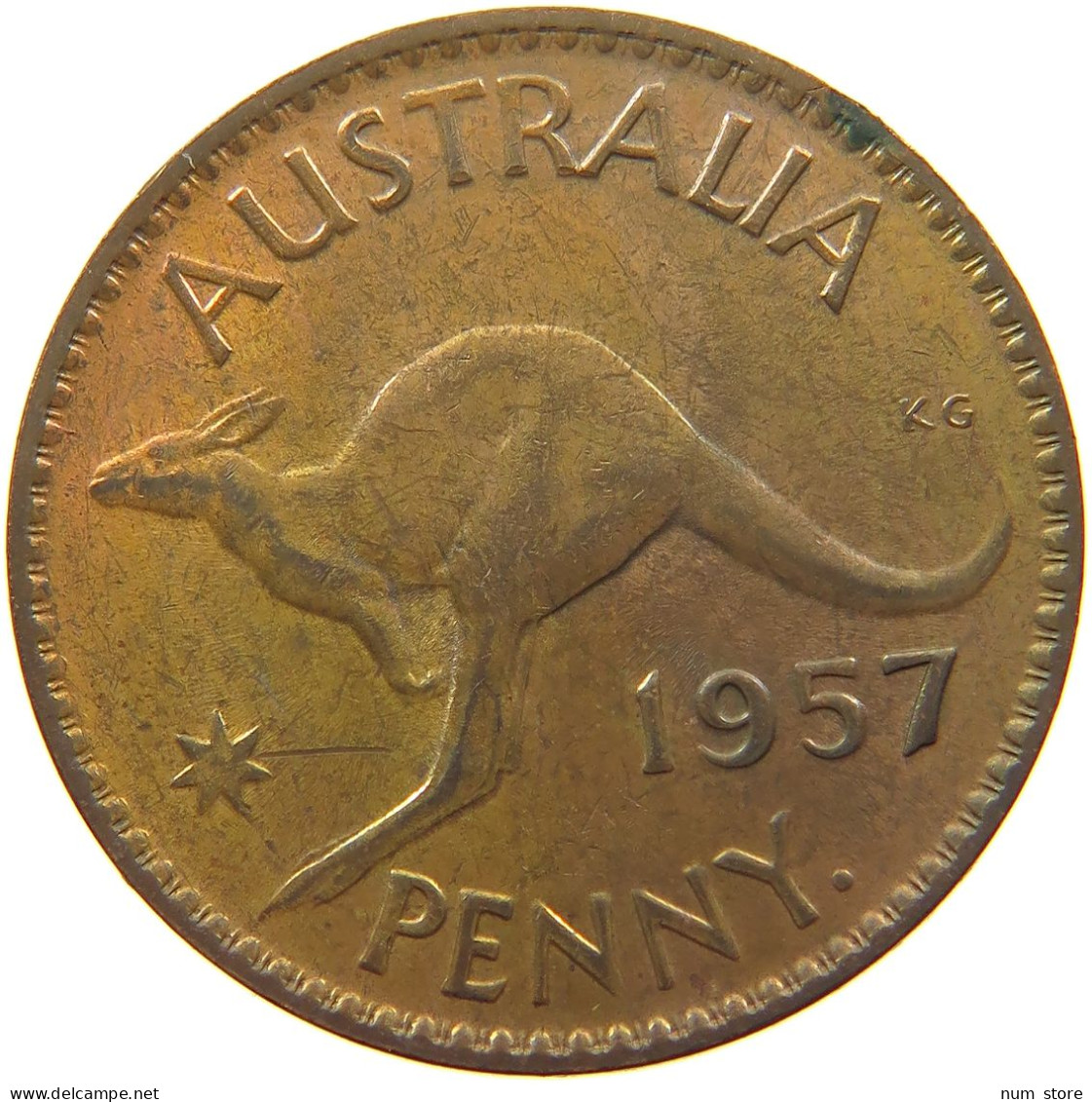 AUSTRALIA PENNY 1957 #s077 0109 - Penny