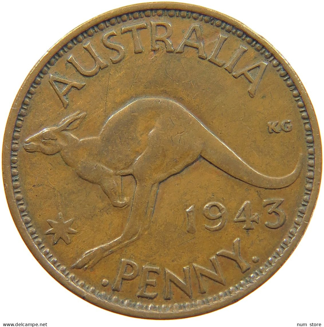 AUSTRALIA PENNY 1943 #c033 0233 - Penny