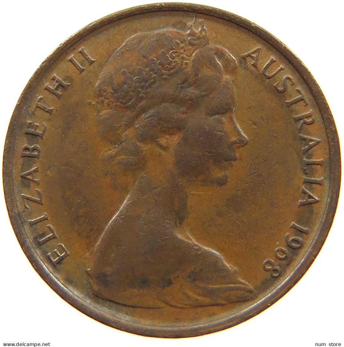 AUSTRALIA 2 CENTS 1968 #a075 0407 - 2 Cents