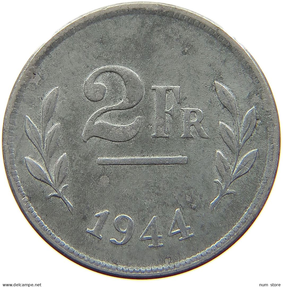 BELGIUM 2 FRANCS 1944 #a086 0343 - 2 Frank (1944 Bevrijding)