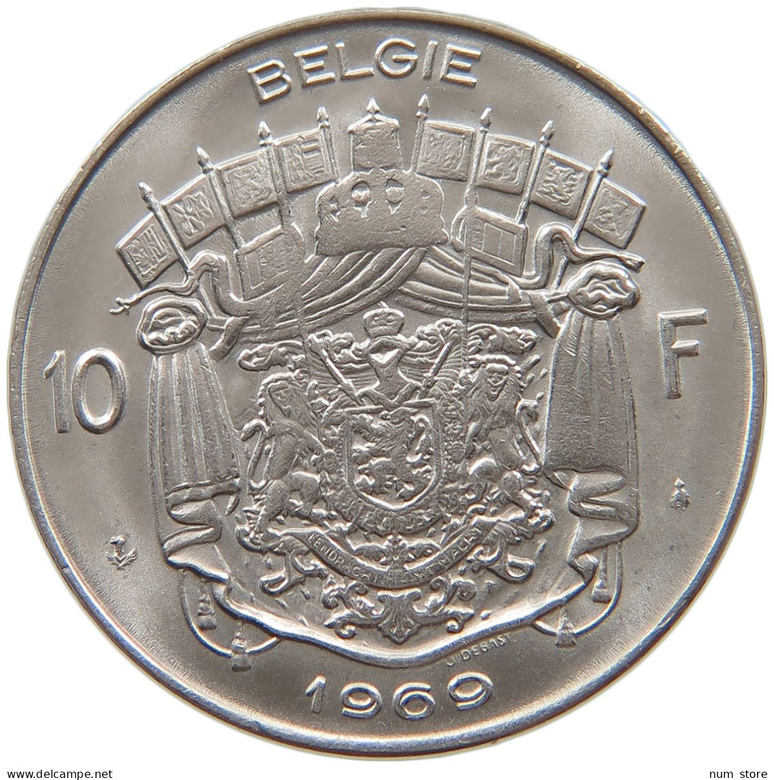 BELGIUM 10 FRANCS 1969 TOP #s079 0423 - 10 Francs