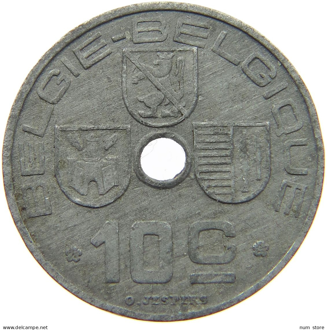 BELGIUM 10 CENTIMES 1942 #c007 0249 - 10 Cent