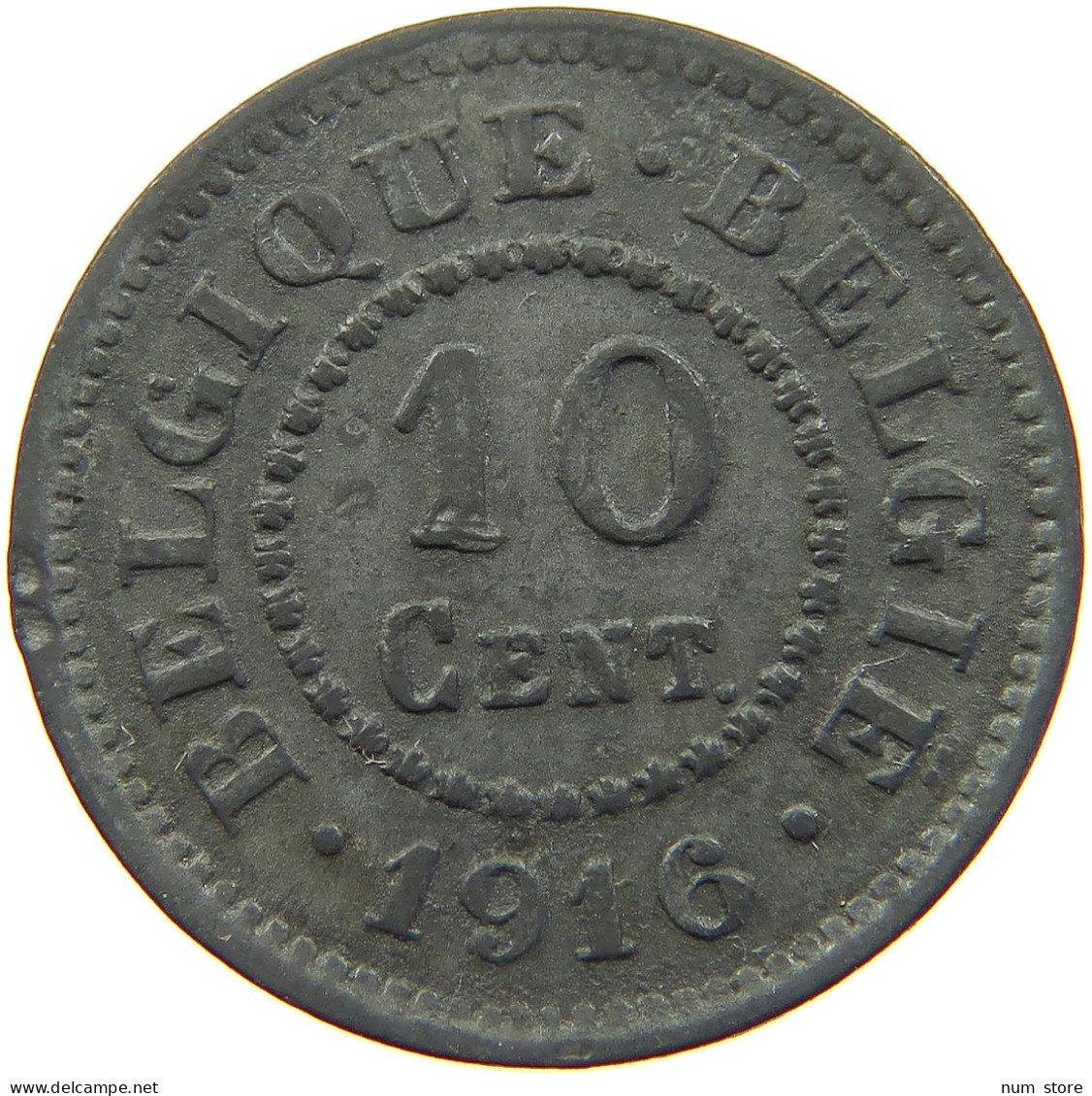 BELGIUM 10 CENTIMES 1916 #a006 0291 - 10 Cent