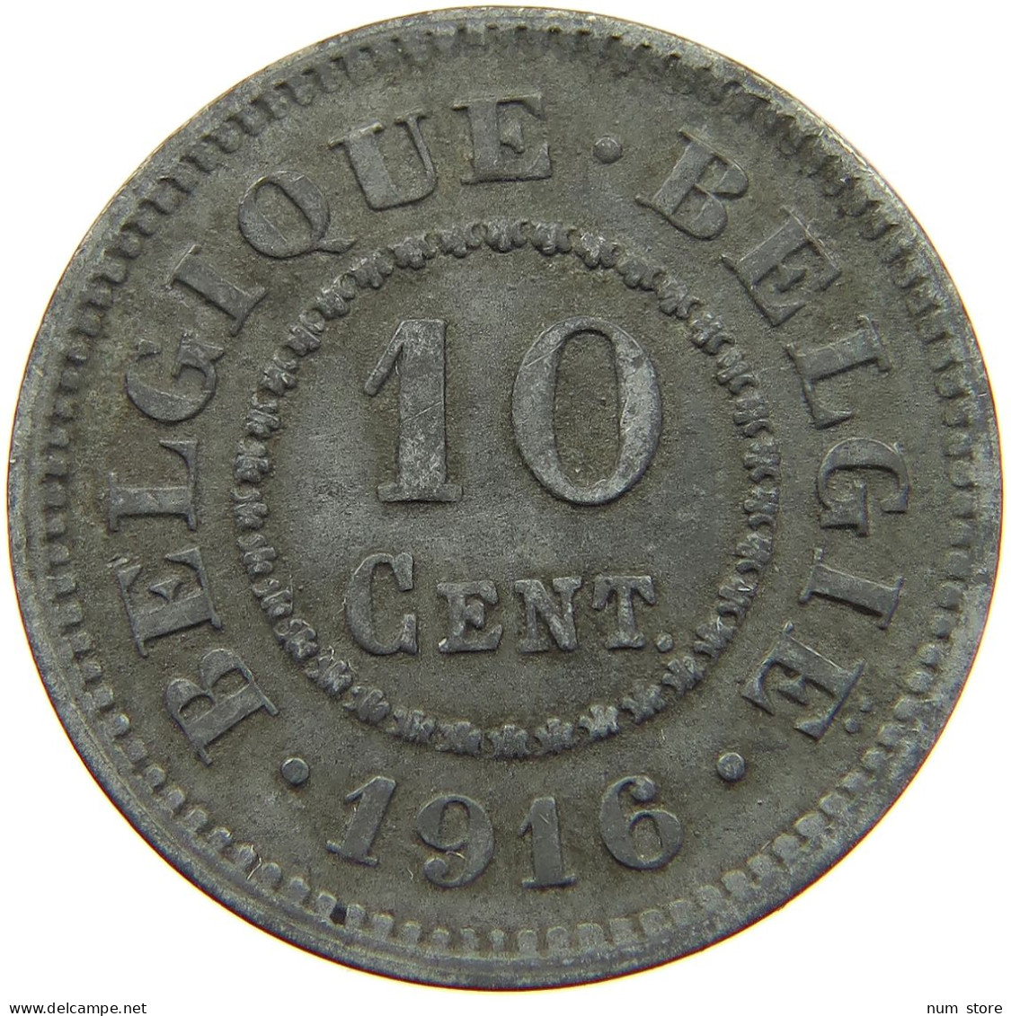 BELGIUM 10 CENTIMES 1916 #a005 0857 - 10 Cent