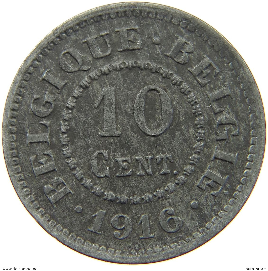 BELGIUM 10 CENTIMES 1916 #a005 0849 - 10 Centimes