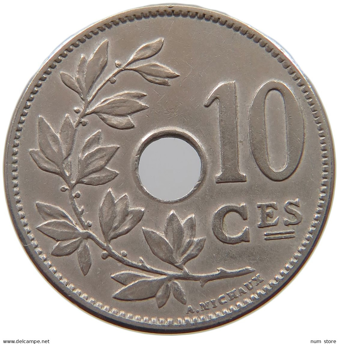 BELGIUM 10 CENTIMES 1904 #a060 0407 - 10 Cents