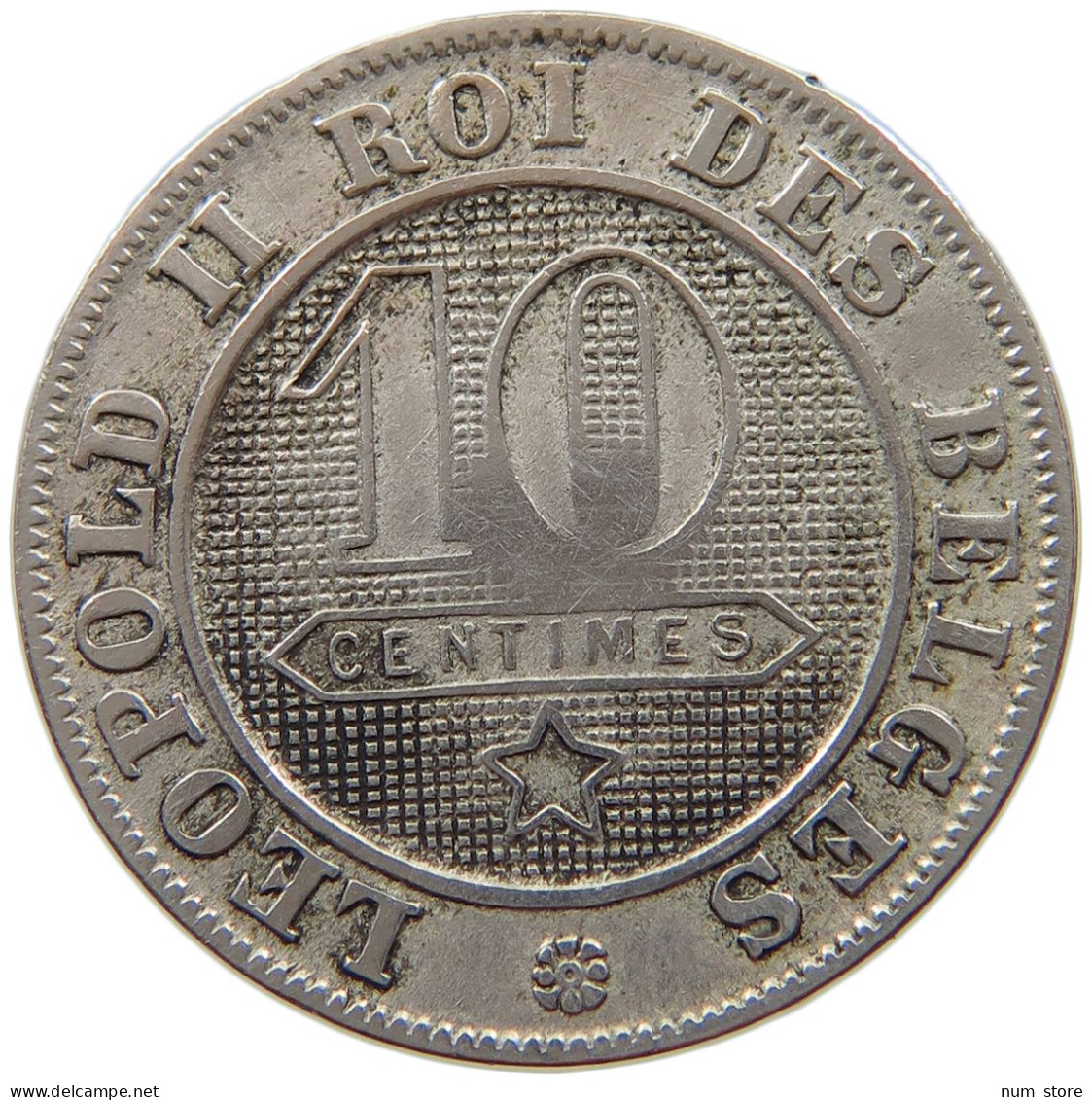 BELGIUM 10 CENTIMES 1894 #a015 1123 - 10 Cent